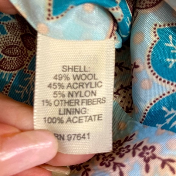 J. Jill brown and green textured fabric jacket - Picture 6 of 7